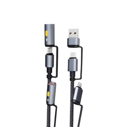 Multifunctionele gevlochten oplaadkabel