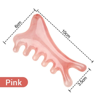 Multifunctionele hoofdhuid massagekam en Gua Sha hulpmiddel