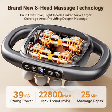 🍂Herfstuitverkoop 60% KORTING🍁Massagepistoolset met 8 massagekoppen