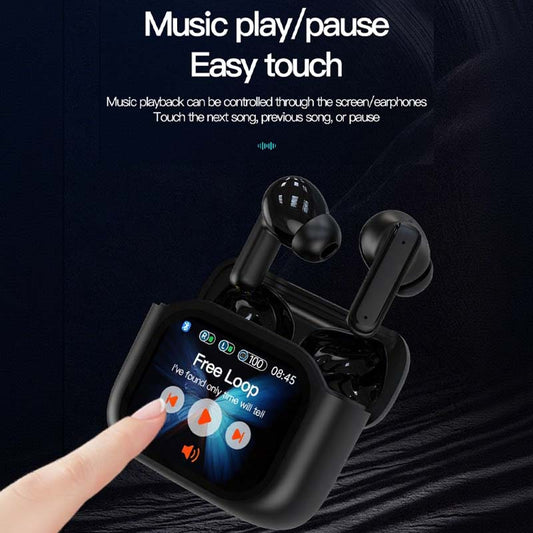 💥Compact Touch-Control Clear-Sound Earbuds-LED Full📍Color Display📍Active Noise Cancellation (ANC)📍Touch Controls📍Bluetooth 5.4