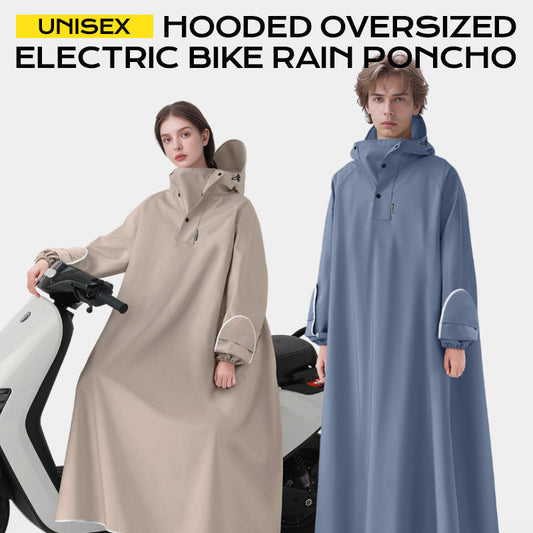 💥Tijdelijk gratis levering💥-Unisex Hooded Oversized Elektrische Fiets Regen Poncho
