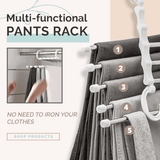👖✨Multifunctioneel broekenrek-Uw garderobe opruimen(KOOP 2 KRIJG 1 GRATIS )