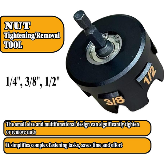 Drill-Ready Nut Tightening & Removal Tool
