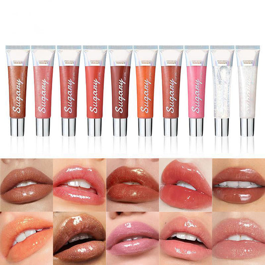 🤩Krijg direct glinsterende rode lippen!🤩-Crystal Sparkle Lip Gloss met Hydraterende Glans-⏰⏰⏰Laatste 4 uur: Grote uitverkoop 🔥