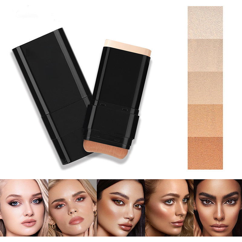 Base de maquillaje 2 en 1 en barra con pincel