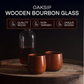 🔥Venta Caliente 2025🔥 Vaso de Madera Artesanal Carbonizado – Copa Original de Bourbon de Madera