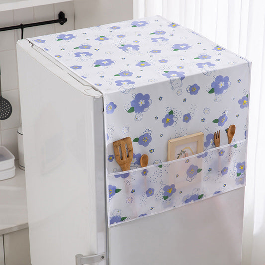 🧊🔥 ¡50% DE DESCUENTO! Funda Antipolvo para Refrigerador con Bolsillos de Almacenamiento – Protege tu Electrodoméstico y Organiza Accesorios 🏠✨