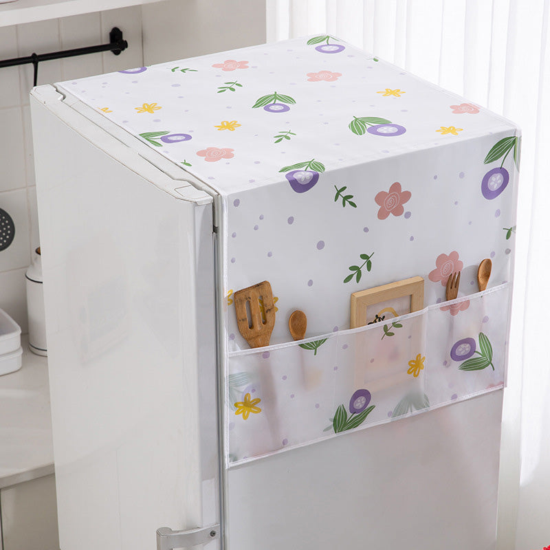 🧊🔥 ¡50% DE DESCUENTO! Funda Antipolvo para Refrigerador con Bolsillos de Almacenamiento – Protege tu Electrodoméstico y Organiza Accesorios 🏠✨