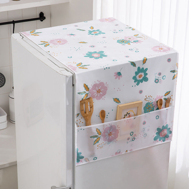🧊🔥 ¡50% DE DESCUENTO! Funda Antipolvo para Refrigerador con Bolsillos de Almacenamiento – Protege tu Electrodoméstico y Organiza Accesorios 🏠✨