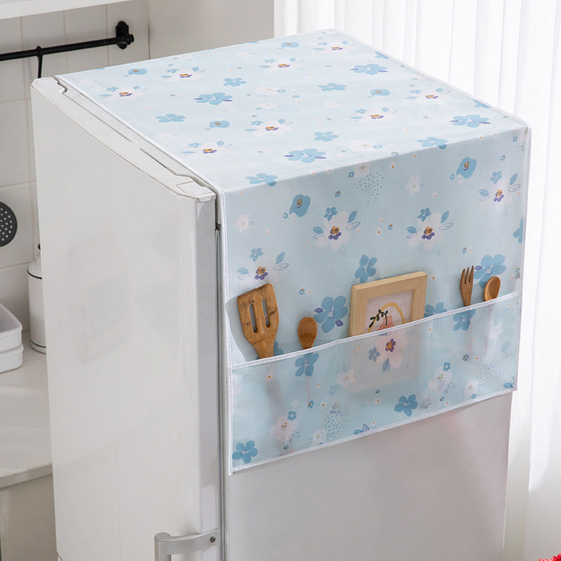 🧊🔥 ¡50% DE DESCUENTO! Funda Antipolvo para Refrigerador con Bolsillos de Almacenamiento – Protege tu Electrodoméstico y Organiza Accesorios 🏠✨