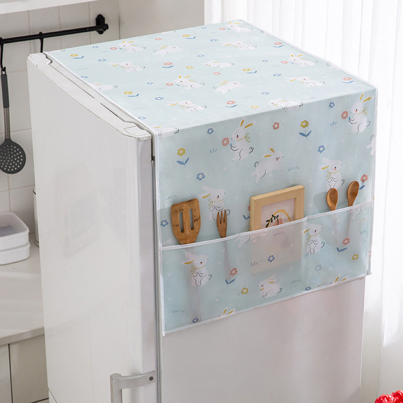 🧊🔥 ¡50% DE DESCUENTO! Funda Antipolvo para Refrigerador con Bolsillos de Almacenamiento – Protege tu Electrodoméstico y Organiza Accesorios 🏠✨