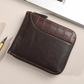 👜🔥 ¡50% DE DESCUENTO! Cartera Cuadrada Vintage Informal para Hombre – Piel Envejecida, Compacta y con Estilo Retro Diario 👔✨