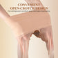 High-Waist Glossy Open-Crotch Tights