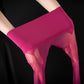 High-Waist Glossy Open-Crotch Tights