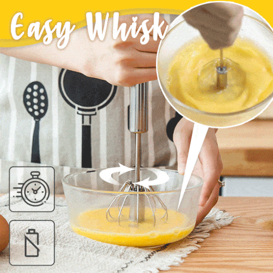 🔥💝 ¡COMPRA 2 Y LLÉVATE 1 GRATIS! Batidor Semiautomático de Acero Inoxidable – Mezcla Cremosa, Sin Esfuerzo, Fácil de Limpiar 🥣✨
