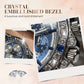 🔥 ¡Oferta Caliente! 🔥 Reloj Automático Esquelético para Hombres TINAIBIN – Doce Signos del Zodíaco & Cielo Estrellado con Diamantes