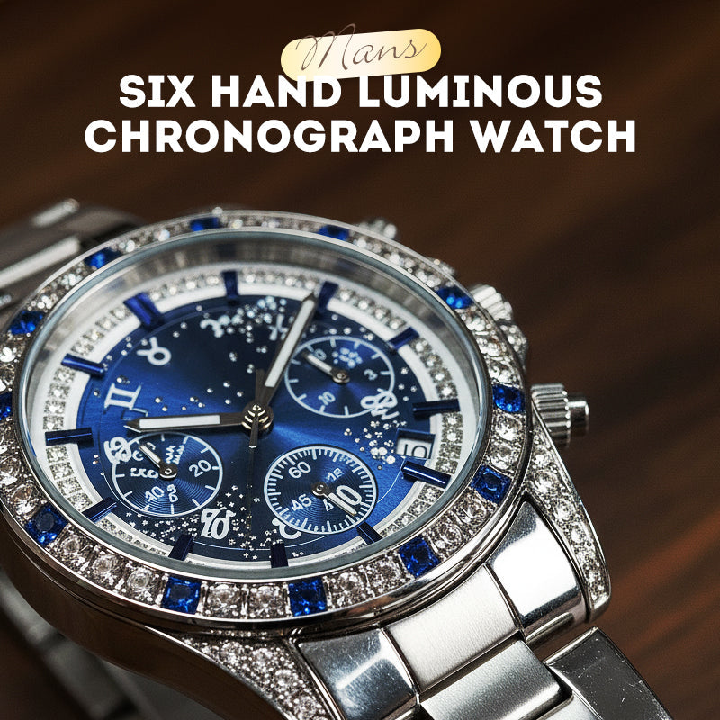 🔥 ¡Oferta Caliente! 🔥 Reloj Automático Esquelético para Hombres TINAIBIN – Doce Signos del Zodíaco & Cielo Estrellado con Diamantes