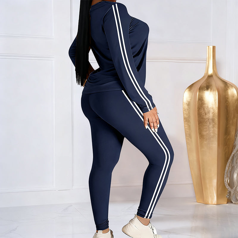 Conjunto de chándal de dos piezas con manga larga para mujer