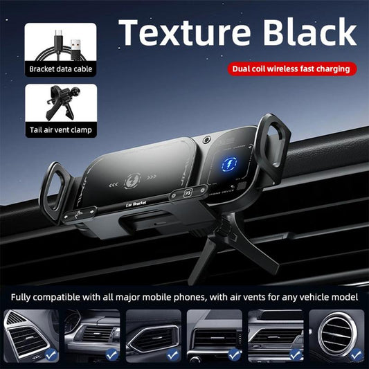 🔥Oferta especial de Año Nuevo: 50% de descuento⚡Soporte inalámbrico para coche de carga rápida de 15 W para smartphones plegables y estánda