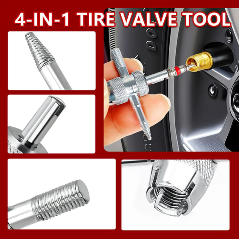 Kit de herramientas para válvula de neumático de coche de cambio rápido