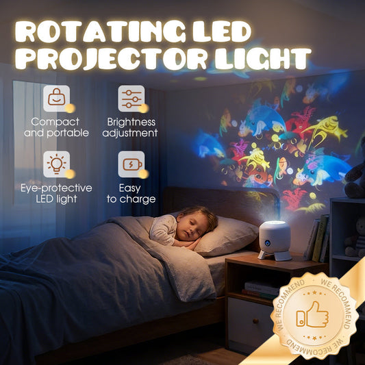🌟 ¡OFERTA POR TIEMPO LIMITADO 50% DE DESCUENTO! 🌀 Proyector de Luz LED Giratoria – Crea un Océano Dinámico en tu Hogar, Relajación y Calma al Instante 🌊