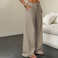 Pantalones anchos versátiles de color sólido - COMPRA 2 ENVÍO GRATIS