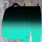 Conjunto de chándal de cuello redondo en color degradado para hombre