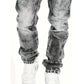 Vaqueros vaqueros elásticos creativos de moda masculina, estilo minimalista adecuado para el verano, estilo emo