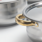 📢📢¡50% DE DESCUENTO! ⏰Juego de utensilios de acero inoxidable de 5 piezas con tapas de cristal