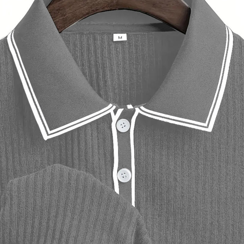 🎁Nueva llegada 50% de descuento💥en la camisa polo casual de manga corta de verano — Envío gratis para dos piezas