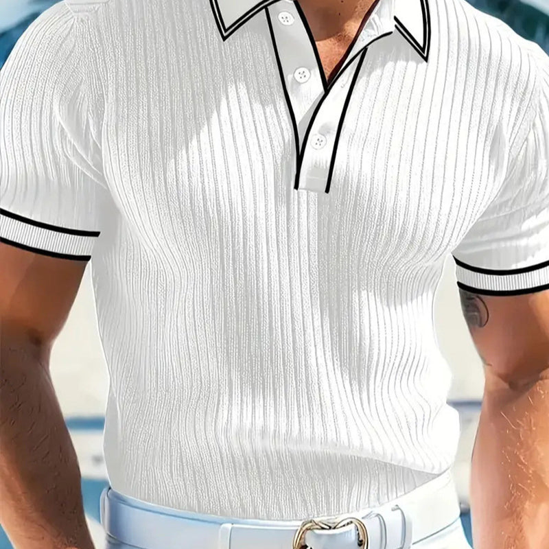 🎁Nueva llegada 50% de descuento💥en la camisa polo casual de manga corta de verano — Envío gratis para dos piezas