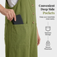 Mono informal de corte holgado con botones en la parte delantera para mujer
