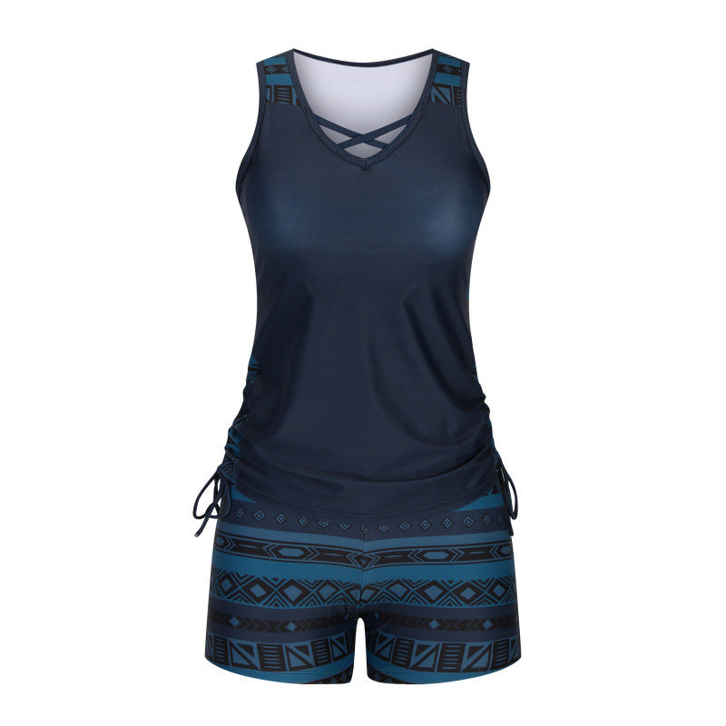 🏖️Sommer-Sale 50% Rabatt🏝️🩱Zweiteiliger Tankini– hochtailliert mit Bandeau-Top – perfekt für den Strand👙