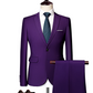 Set de traje de negocios moderno de dos piezas para hombre