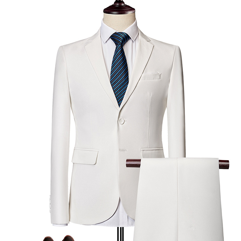 Set de traje de negocios moderno de dos piezas para hombre
