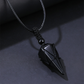 ⏰ ¡Oferta Limitada 50% OFF! 💥Dije Cónico de Obsidiana Sintética, Collar Minimalista Unisex Ajustable