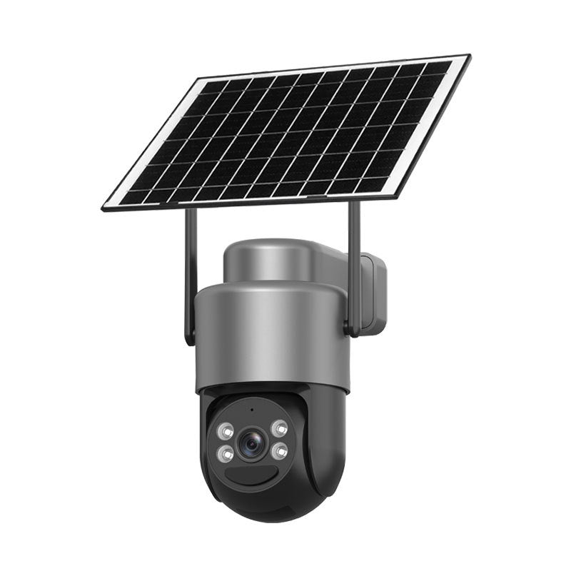 Juego de cámaras de seguridad inalámbricas con energía solar y alarma