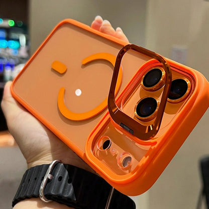 Funda Magnética Transparente con Soporte Protector de Cámara