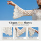 👒 ¡TIEMPO LIMITADO 50% DE DESCUENTO! 🌊 Blusa Cubre-Bikíni de Encaje Estilo Vintage para Mujer – Mangas Acampanadas, Ropa de Playa Bohemia 🌸