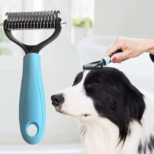 🐱 ¡OFERTA ESPECIAL: COMPRA 1, LLEVA 1 GRATIS! 🐶 Cepillo de Cuidado de Doble Cara para Perros y Gatos – Quita Enredos, Masajea y Reduce la Caída de Pelo ✨