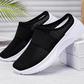 Zapatos sin cordones antideslizantes y transpirables para mujer