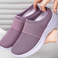 Zapatos sin cordones antideslizantes y transpirables para mujer