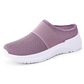 Zapatos sin cordones antideslizantes y transpirables para mujer