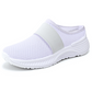 Zapatos sin cordones antideslizantes y transpirables para mujer