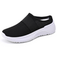 Zapatos sin cordones antideslizantes y transpirables para mujer