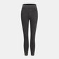 Leggings casuales de mezclilla de punto elástico con bolsillo lateral trasero de talle alto