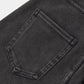 Leggings casuales de mezclilla de punto elástico con bolsillo lateral trasero de talle alto