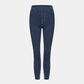 Leggings casuales de mezclilla de punto elástico con bolsillo lateral trasero de talle alto