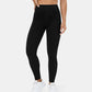 Leggings casuales de mezclilla de punto elástico con bolsillo lateral trasero de talle alto