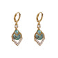 ✨Pendientes Colgantes de Aro con Gota Azul Cielo
